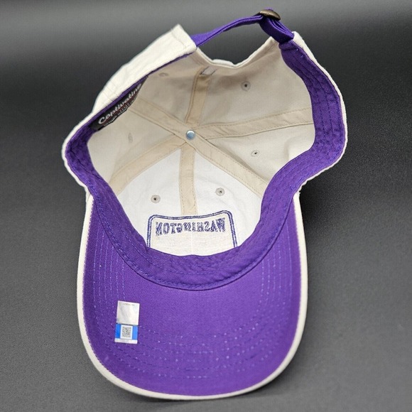 University Of Washington Huskies Strapback Hat‎ Dad Ball Cap Tan Unisex Adult - Picture 6 of 7